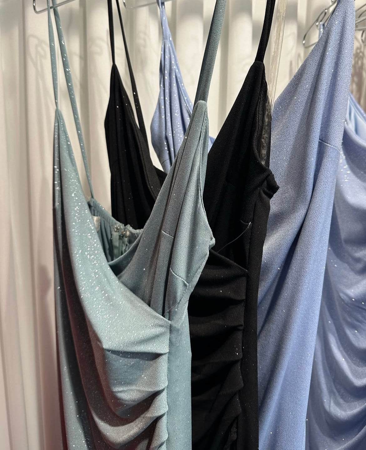 שמלת מקסי מבד לורקס עם לייקרה - SLUXE