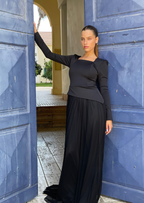 שמלת רוזה חצאית עם שרוולים ארוכים