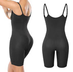 מחטב גוף שלם מחטב בטן חזק מתחת לשמלה שחור - SLUXE