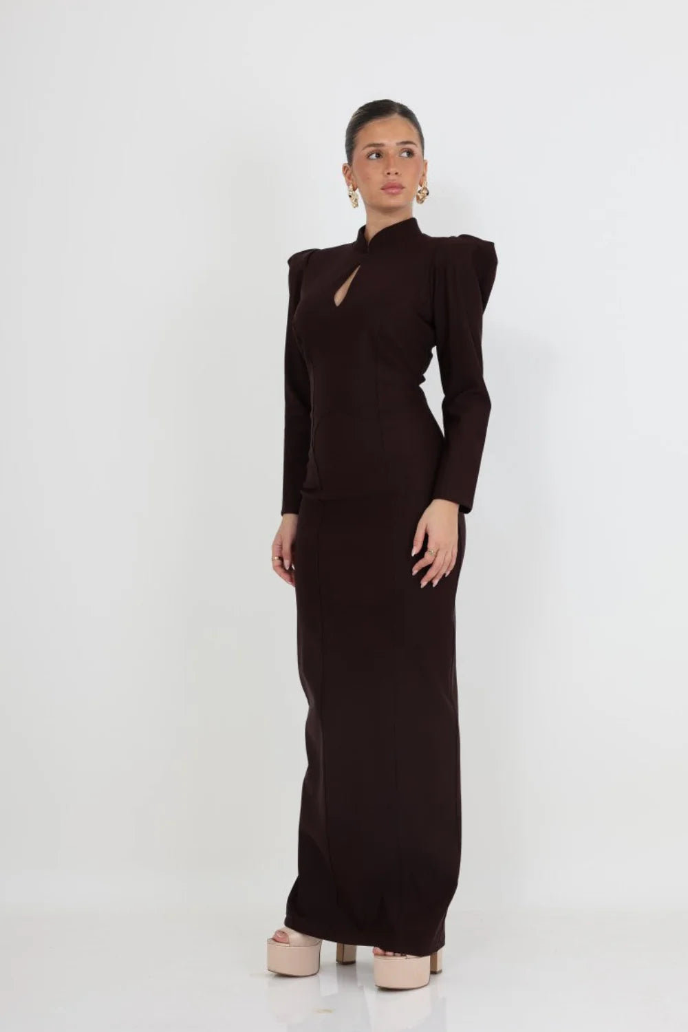 שמלת ערב צנועה מקסי